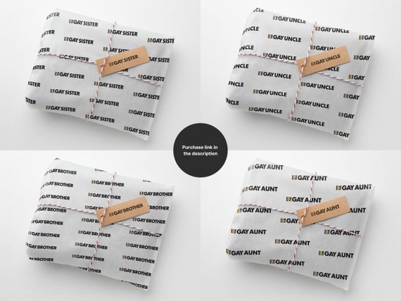 Gay on sale wrapping paper