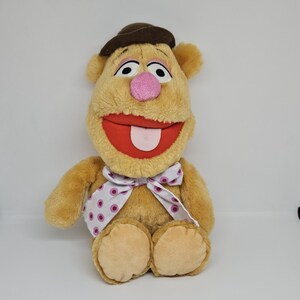 Vintage Fozzie Bear Muppets Toy Disney Nicotoy 33 cm 13 Inches European Made