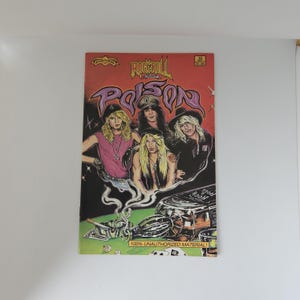 Poison Rock n Roll Comic  1990 First Print Revolutionary Comics Vintage