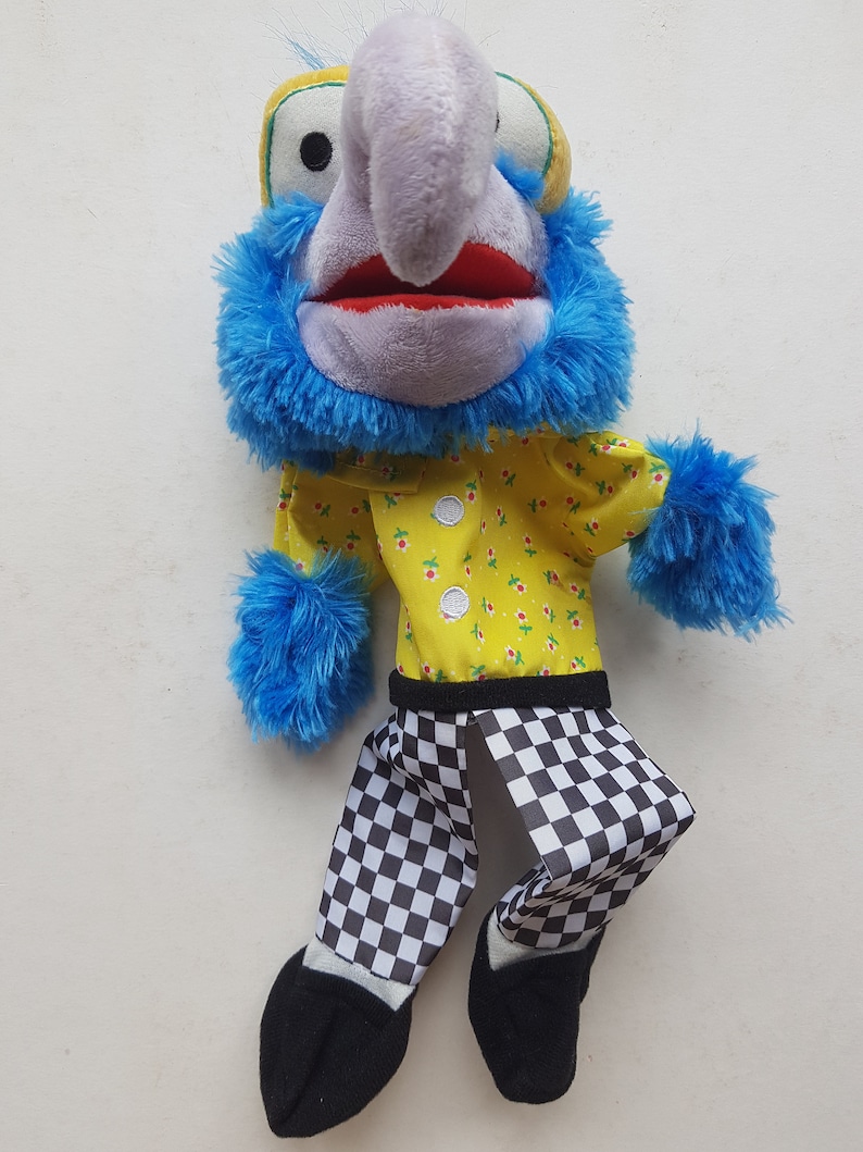 SELTEN Die Muppets Handpuppen Puppen Kermit Miss Piggy Fozzie Schwedischer Koch Gonzo Waldorf Statler Tier Wählen Sie oder komplettes Set Bild 3