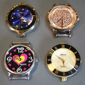 Job Lot Sale 4 pcs of Watches, NOT running,Spares & Repairs,Vintage and Upcycled DIY Design,Steampunk Jewelry Supply,Vintage Jewelry Design