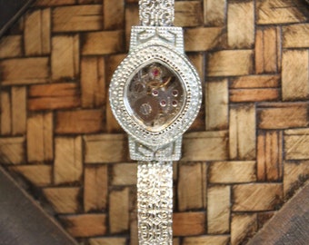 Regalo significativo, VINTAGE 80s pulsera de reloj vintage, movimiento del reloj, regalo para ella, regalo de cumpleaños