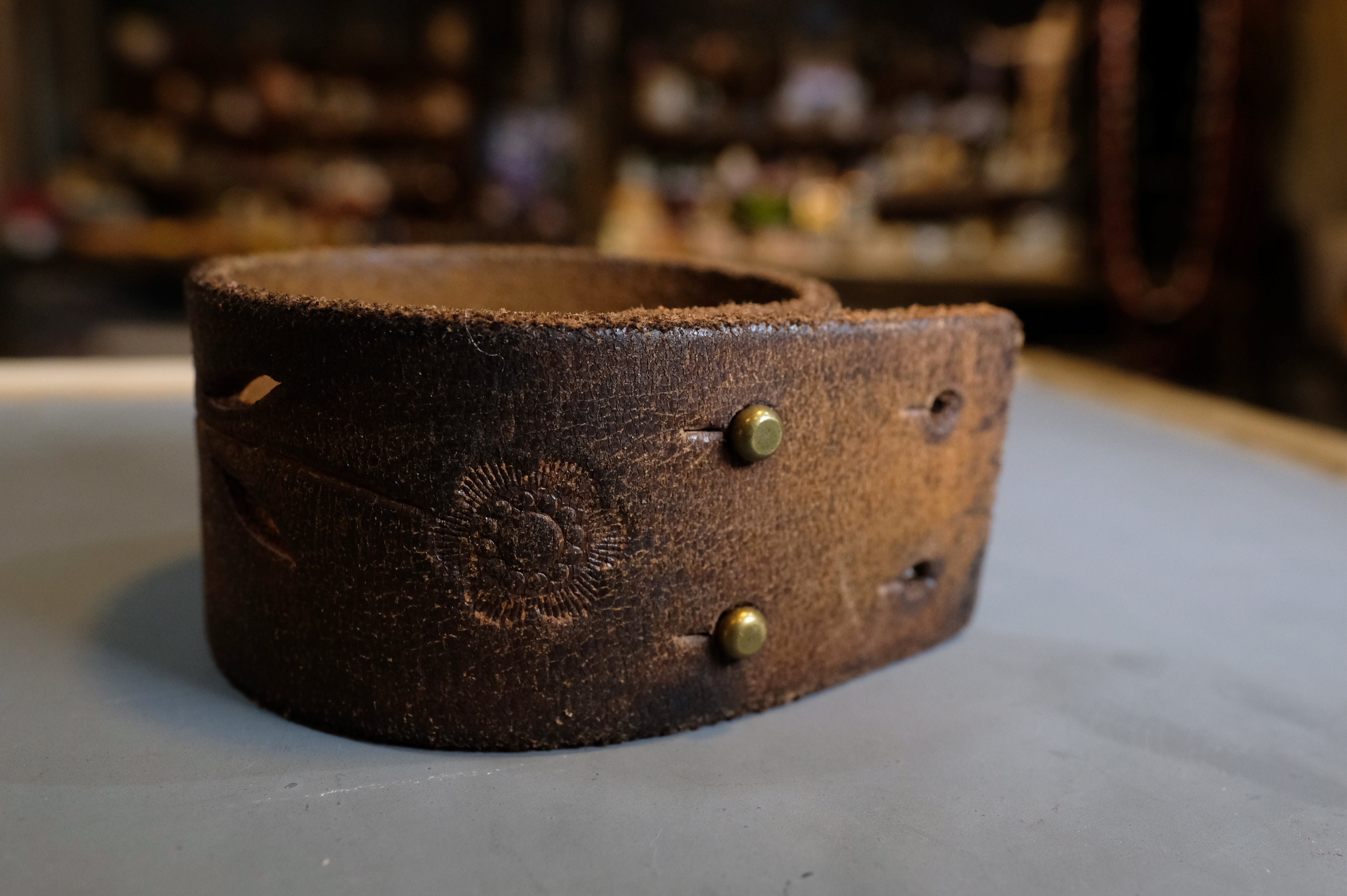 Leather Cuff Bracelet! Nice gift for women! Made in Latvia! Handmade leather Cuff! Unique item!