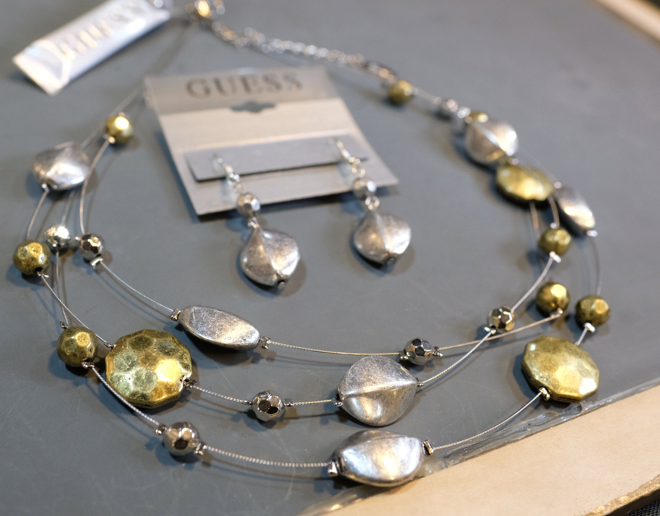 GUESS Earrings and Necklace Matching Set Etsy Australia