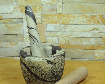 Mortar and Pestle, Rustic, stylish herb grinder, unique mom gift, dad gift, kitchenware, tableware, wedding gift, housewarming gift