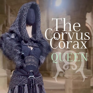 Dark Viking Wedding Dress Set: Gothic Norse Pagan Elopement