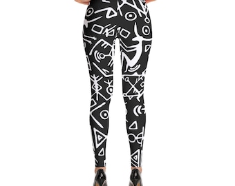 Leggings with Nordic Runes Viking Rues LeggingsNorse Rune Design Leggings