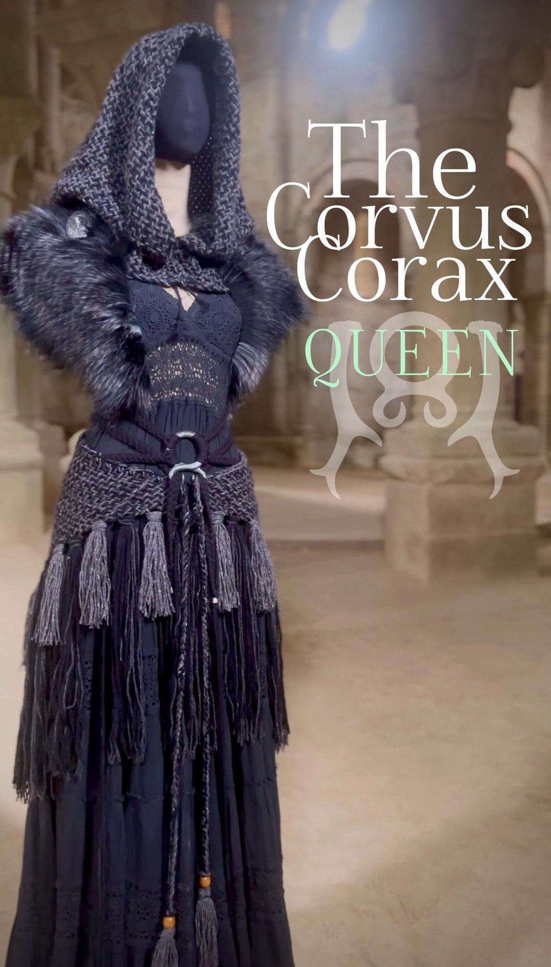 Dark Viking Wedding Dress Set: Gothic Norse Pagan Elopement - Etsy Israel