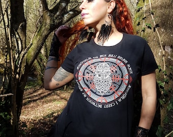 Aegishjalmur Viking T-Shirt: Norse Helm of Awe, Valhalla