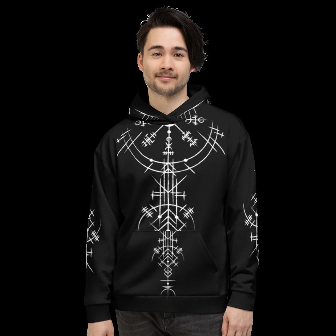 Viking Hoodie Norse Hoodie Viking Amulet Hoodie Runes Hoodie Norse clothing pagan paganse norse clothing viking clothing Berserker Etsy Mexico