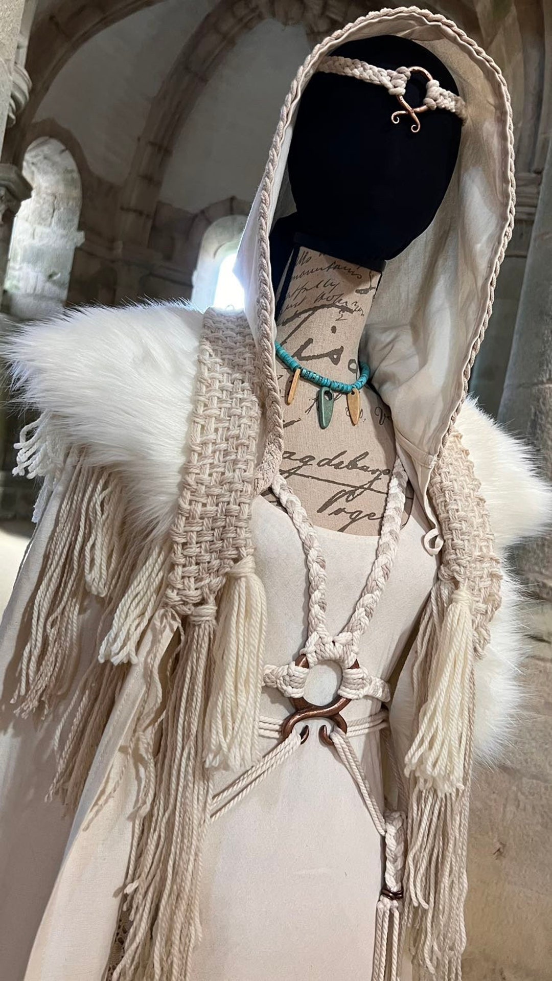 Tribal Witch Wedding Dress Set: Nordic Pagan Handfasting Gown, Norse  Wedding - Etsy, image size:1080x1919