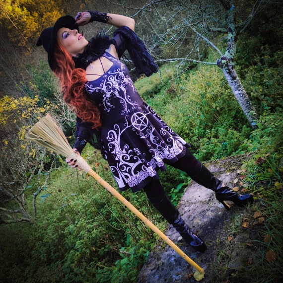 Witch Dress Halloween Dress Celtic Dress Celtic Wedding | Etsy