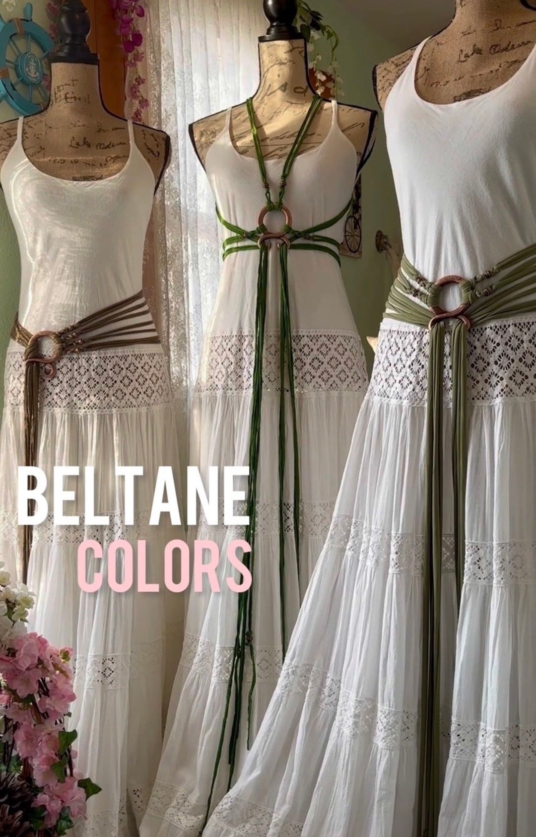 Norse Witch Belt Beltane Ed., Witch Harness, Norse Belt, Viking Harness