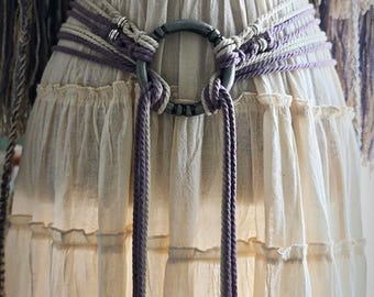Voluspa Norse Belt, Vegan Antler Amulet, Pagan Shaman Costume