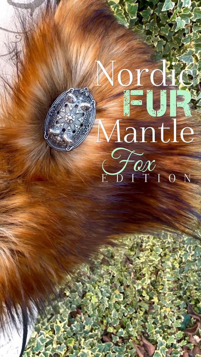 Reynard Fox Vegan Fur Viking Cloak, Celtic Wedding Mantle - Etsy