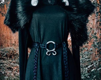 Handwoven Troll Cross Belt: Braided Norse Pagan Belt