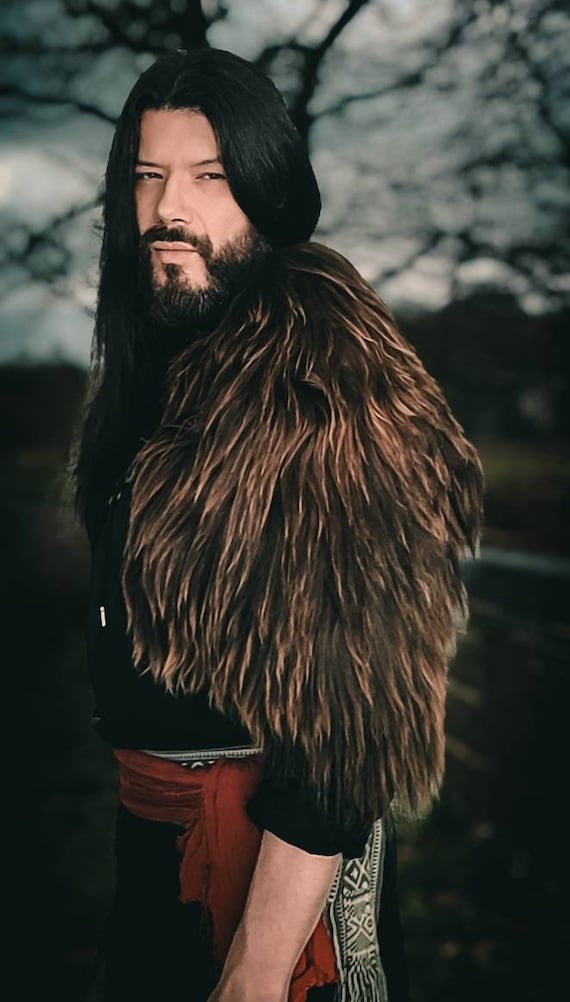 The Norseman Fur, Authentic Norse Viking Fur Mantle, Norse Wedding Fur,  Viking Bride, Viking Dress, Viking Fur, Nordic Wedding, Viking Cloak 