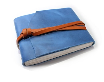 Arches HP aquareldagboek - schetsboek - handgemaakt leren aquareldagboek: bogen heet geperst papier, 300 g/m²