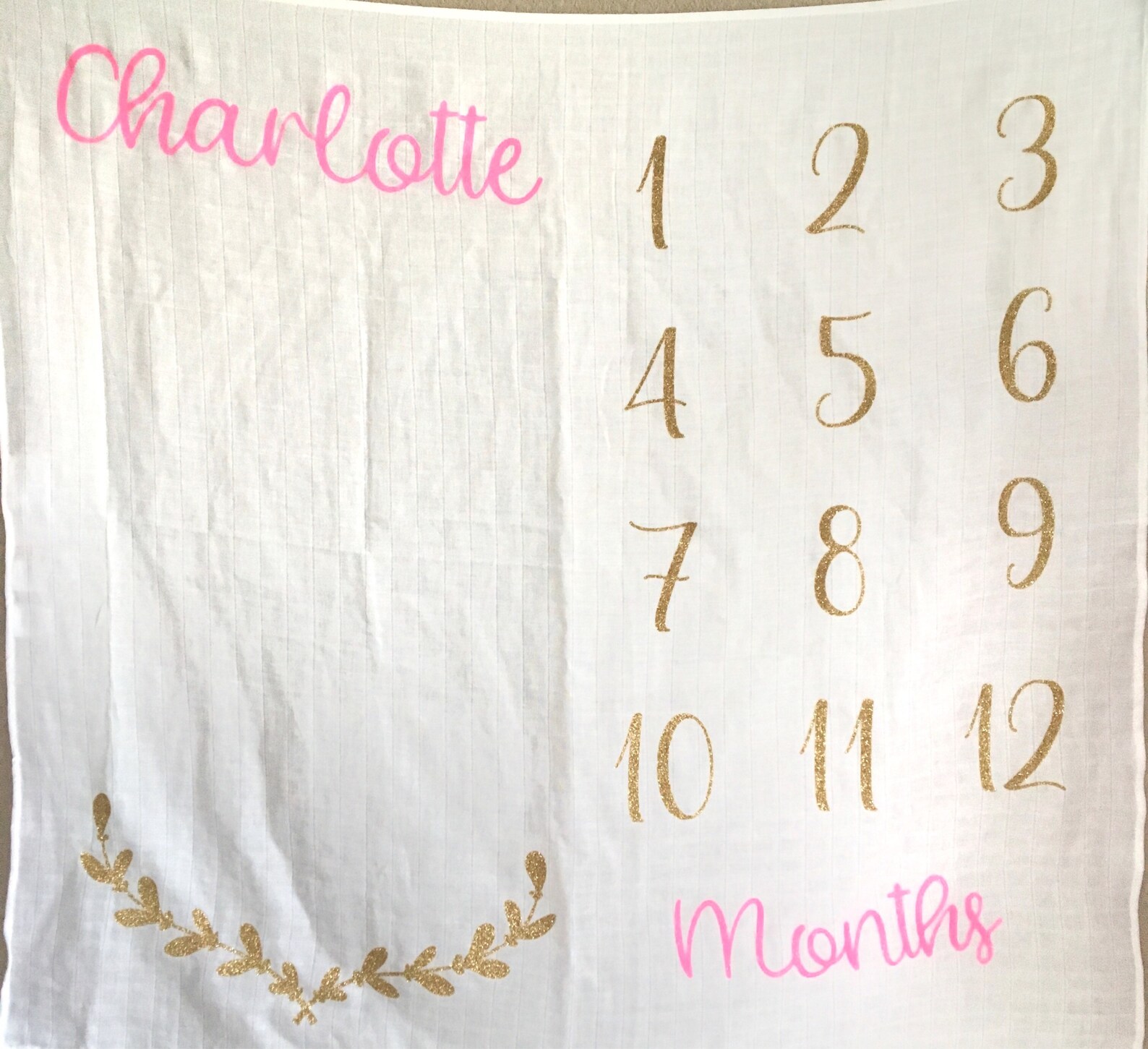 Baby milestone blanket baby month blanket baby blanket Etsy