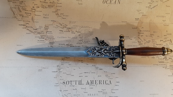 18th Century Aged French Pirates Dagger Antique Reproduction