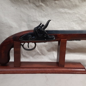 Steampunk Style 18th Century Antique Reproduction Aged Non Firing Deluxe Kentucky Flintlock