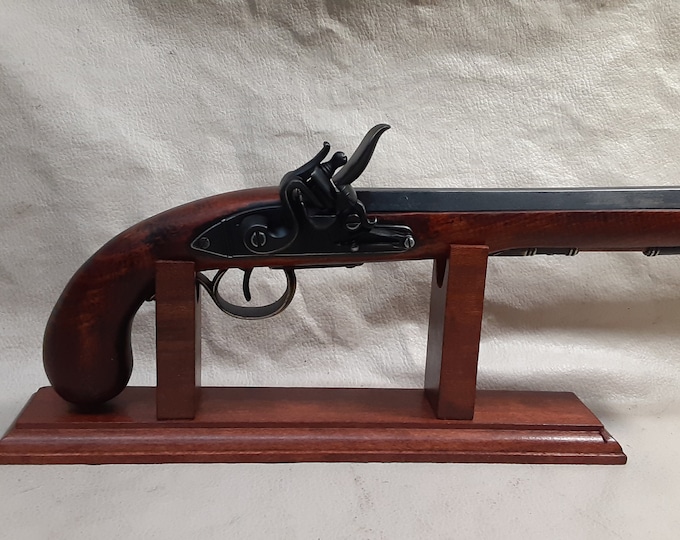 Steampunk Style 18th Century Aged Non Firing Deluxe Kentucky Flintlock