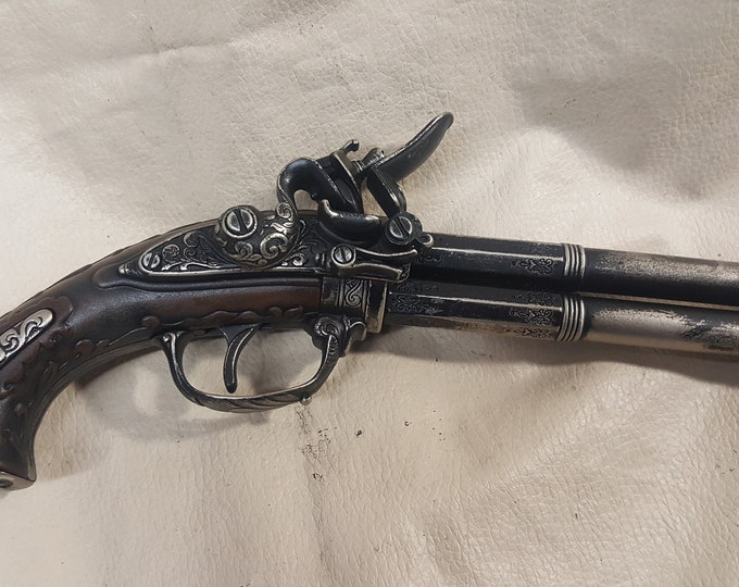 Right Handed Steampunk Style 18th Century 2 X Non-Firing Flintlock