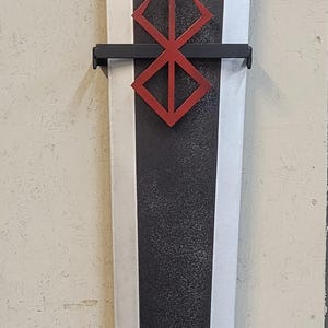 Commissioned/ Custom Made Metal Dragon Slayer Anime/Manga Sword Wall Display Mount - Sword not Included image 1