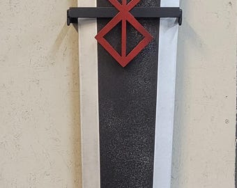 Commissioned/ Custom Made Metal Dragon Slayer Anime/Manga Sword Wall Display Mount - Sword not Included