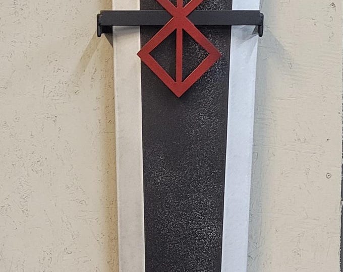 Commissioned/ Custom Made Metal Dragon Slayer Anime/Manga Sword Wall Display Mount - Sword not Included