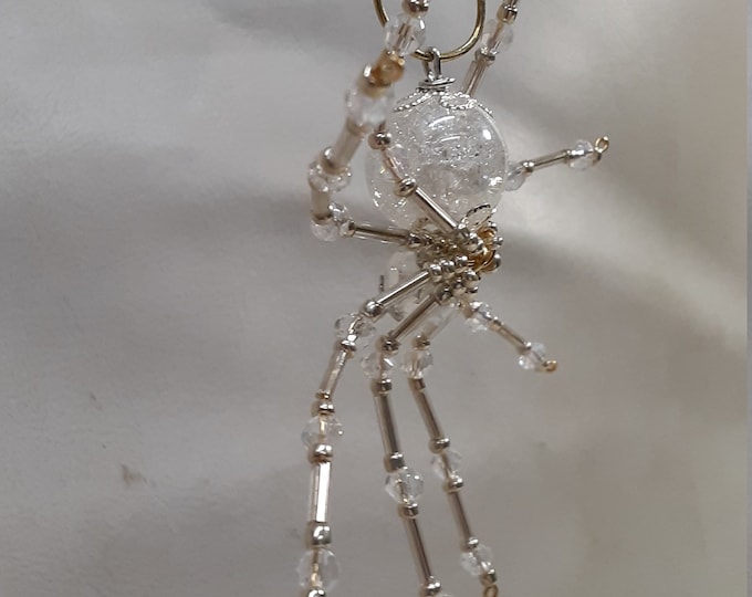 Steampunk Fractured Crystalline Dew Drop Ice Spider