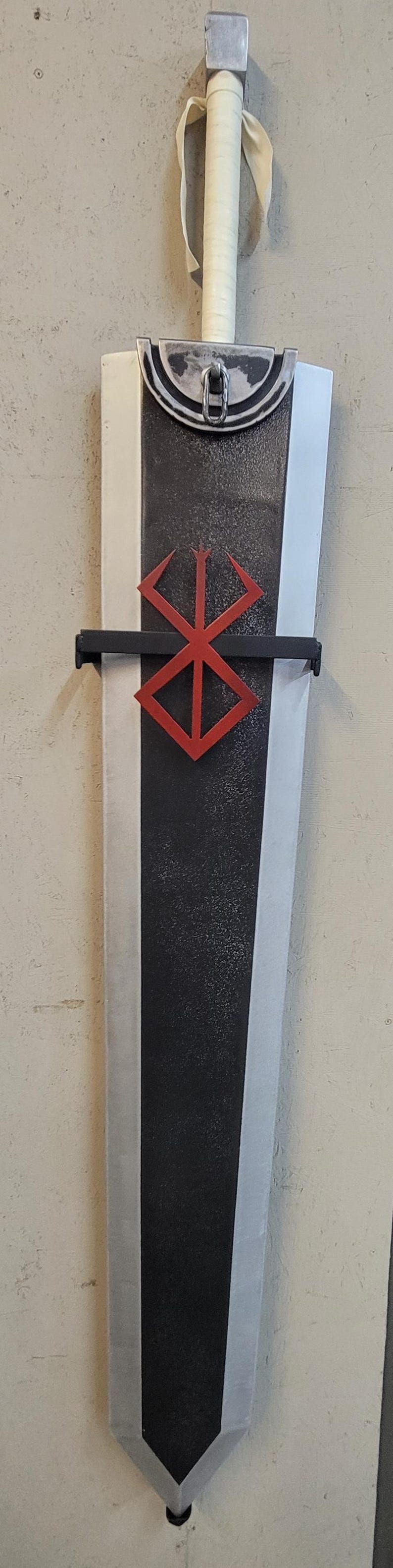Commissioned/ Custom Made Metal Dragon Slayer Anime/Manga Sword Wall Display Mount - Sword not Included image 3
