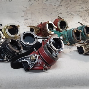Steampunk Drachenflügel Techniker Brille
