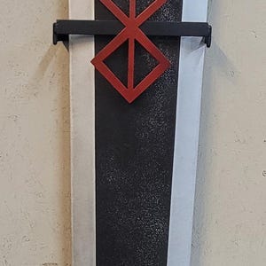 Commissioned/ Custom Made Metal Dragon Slayer Anime/Manga Sword Wall Display Mount - Sword not Included image 2