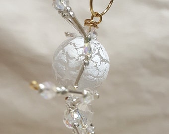 Steampunk Frosted Crystalline Snow Spider