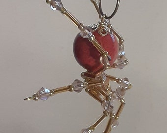 Steampunk/Christmas Sponge Coral Spider