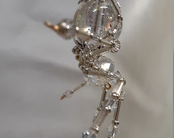 Steampunk Crystalline Glitter Dew Drop Ice Spider
