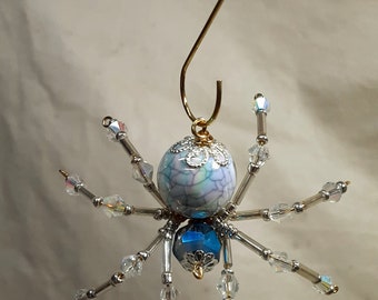 Steampunk Christmas Blue Frost Spider