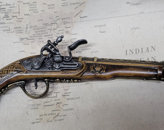 Steampunk Style 18th Century Aged Pirates Non Firing Flintlock