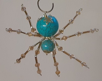 Steampunk Christmas Turquoise Magnesite Spider