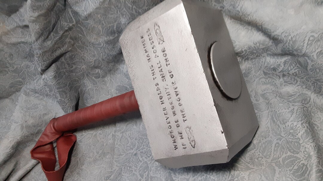 Mjolnir Mythical Hammer of Thor With Inverted Etched Enchantment Etsy