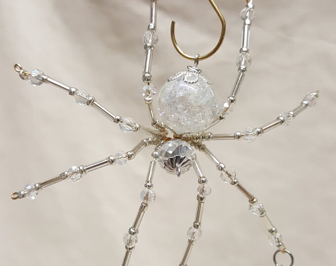 Steampunk Dew Drop Fractured Crystalline Ice Spider
