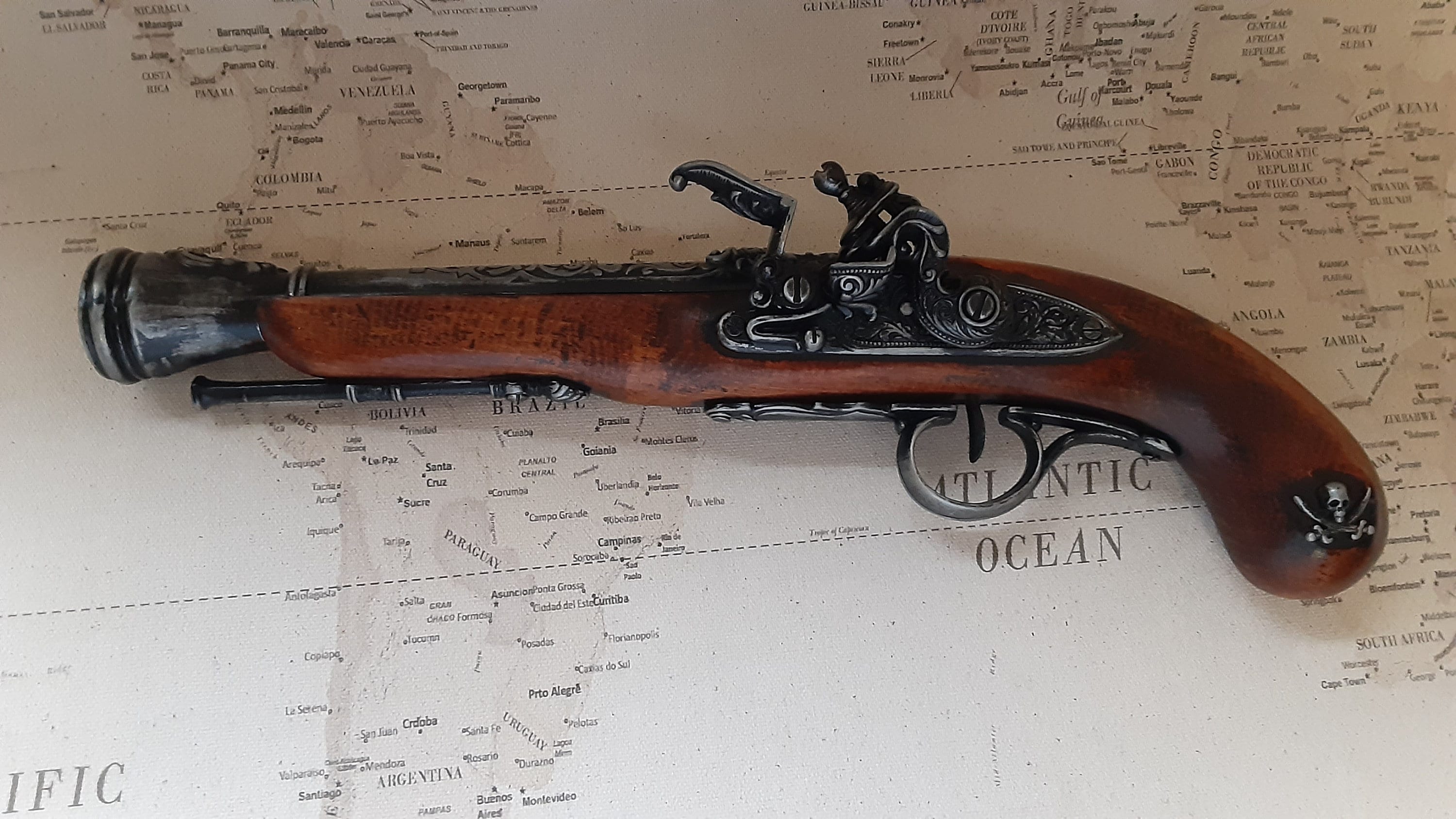  Denix Left Handed Pirate Flintlock Blunderbuss Pistol