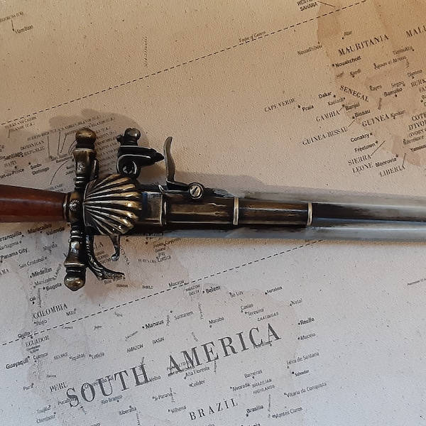 18th Century Aged French Pirates Dagger Flintlock Non-firing