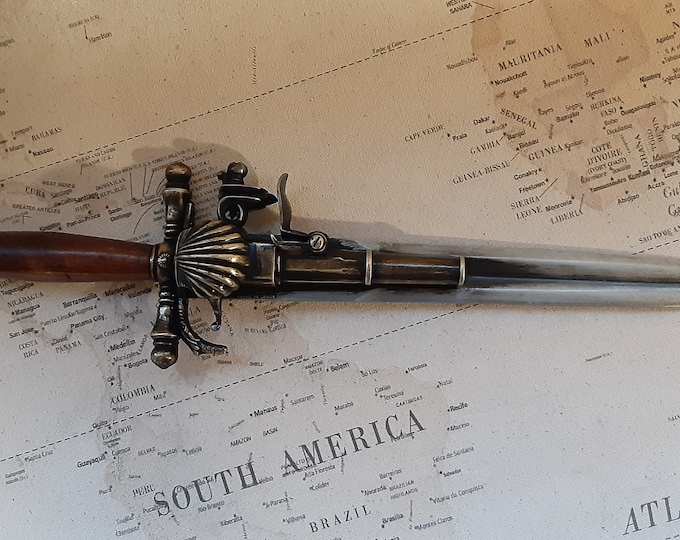 18th Century Aged French Pirates Dagger Flintlock Non-firing