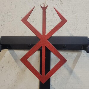 Commissioned/ Custom Made Metal Dragon Slayer Anime/Manga Sword Wall Display Mount - Sword not Included image 8