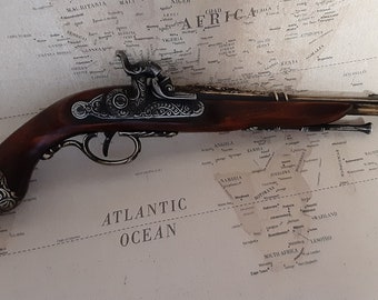 Right Handed 1825 Non-Firing Aged Italian/Pirate's Percussion Antique Reproduction