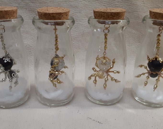 Steampunk Bottled Spiders In 4 colors