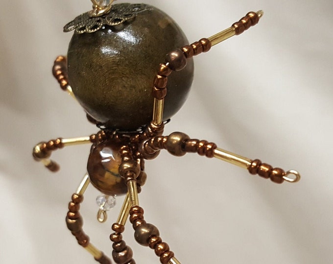 Steampunk Beaded Barn Spider