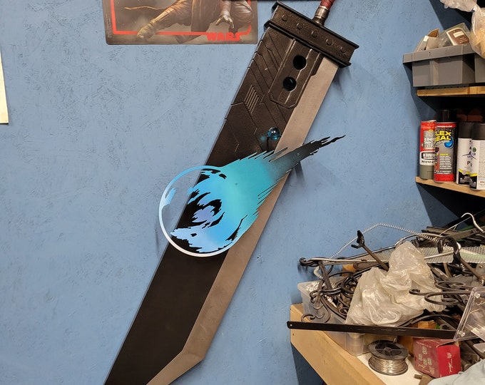 Commissioned/ Custom Made Metal Buster Sword Wall Display Mount - Sword not Included